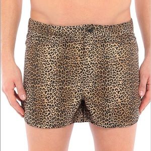 Valentino Animal Print Swim Trunks NWT